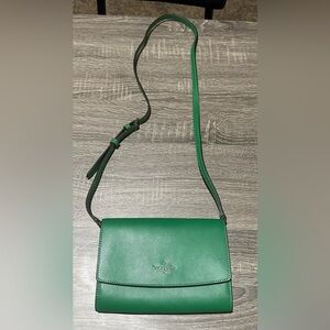 Green Kate Spade Leather Crossbody Bag